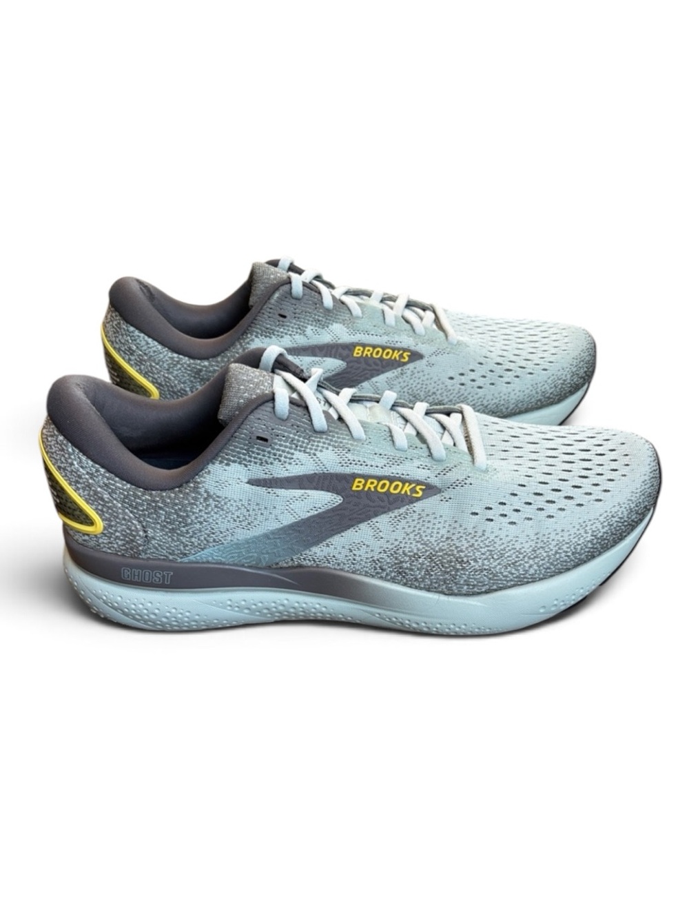 Brooks Ghost 16 Running Shoes Men’s 12  Cloud/Grey/Gold